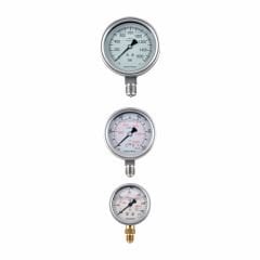 Q63MM 0-100 BAR ALT ÇIKIŞ GLİSERİNLİ MANOMETRE