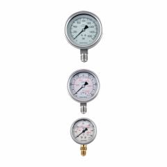 Q63MM 0-250 BAR ALT ÇIKIŞ GLİSERİNLİ MANOMETRE