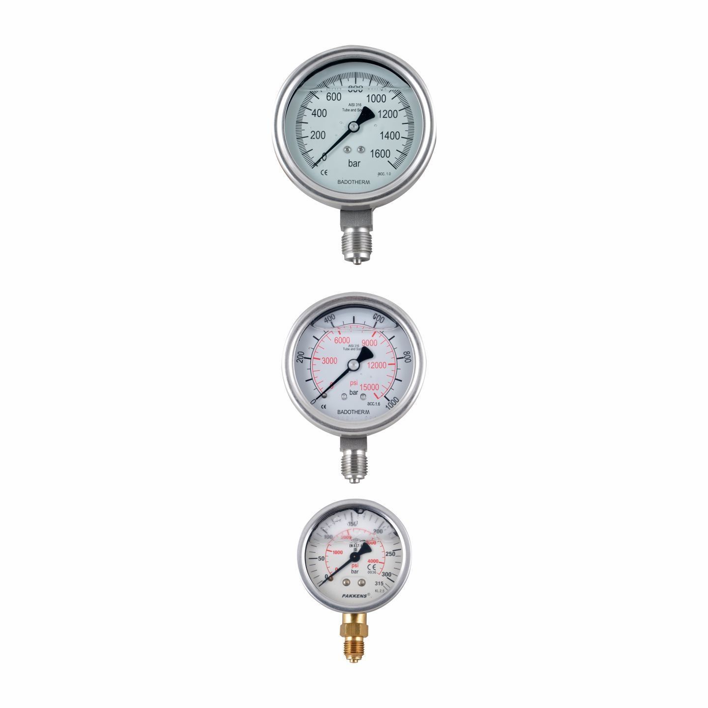 Q63MM 0-100 BAR ALT ÇIKIŞ GLİSERİNLİ MANOMETRE SCOTT