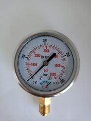 Q63MM 0-250 BAR ALT ÇIKIŞ GLİSERİNLİ MANOMETRE SCOTT