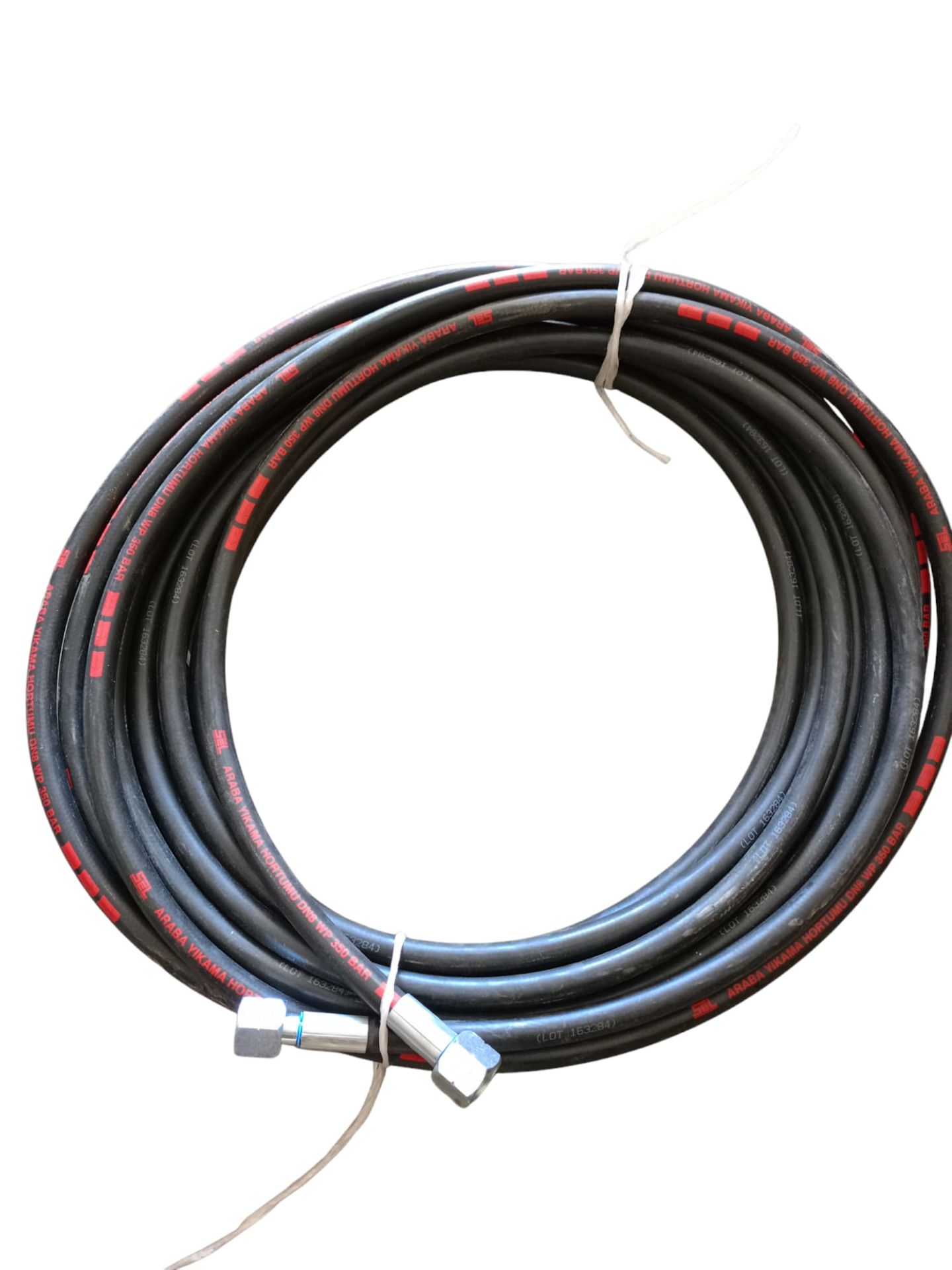 TAM HİDROLİK 30 METRE 5/16'' SEL Marka Yüksek Basınç Araba Yıkama Hortumu 1/2'' DÜZ Rekorlu